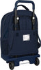 Schoolrugzak met Wielen Munich Flash 33 x 45 x 22 cm Marineblauw