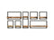 HSM Collection Wandplanken Levels Live Edge A Naturel/Zwart Acacia/Ijzer