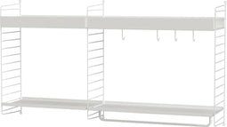 String Muur(zij)paneel 75 x 30 cm Set van 2