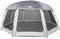 vidaXL - Zwembadtent - met - uitneembare - buiten- - gaaswanden - 690x690 - cm - grijs