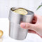 Roestvrij stalen bekers Set van 4 Dubbele Muur Geïsoleerde Metalen Cups Stapelbaar en Onbreekbaar Drinkbekers Randloze Zweetvrije Bier Tumbler voor Cocktails Koffie Thee Smoothies