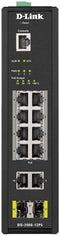 D-Link DIS-200G-12PS - Managed Switch - 10x 1Gbps PoE - 240W