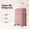 SKYCASES Travel One - Handbagage Koffer - 40L - Cijferslot - 35x21x54 cm - Lichtgewicht - Roze V2