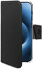 Celly Wally Bookcase Hoesje - Apple iPhone 16 Pro - Kunstleer - Pasjeshouder - Zwart