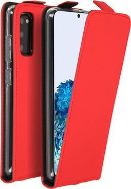 Accezz Flipcase Samsung Galaxy S20 - Hoesje met Pasjeshouder - Rood