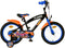Hot Wheels Kinderfiets - 16 inch - Handrem en terugtraprem - Zwart Oranje Blauw + gratis 5 pack auto