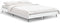 vidaXL - Bedframe - bewerkt - hout - wit - 120x190 - cm