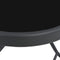 vidaXL - Tuintafel - inklapbaar - 100x75x72 - cm - glas - en - staal - grijs