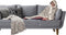 Linnick Flanel Fleece Deken + Hoodie met Capuchon Bont Rabbit - naturel - 140x200cm - 130x180cm - Plaid