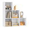 WOLTU SK061ws - Vakkenkast - 6 open vakken - Wit - 90,5 x 90,5 x 30 cm