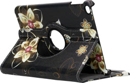 Tablet Hoes Geschikt voor iPad Mini 5 (2019) / iPad Mini 4 (2015) (2015) - 360° Draaibare Design Bookcase - Meerkleurig /Butterfly Flowers