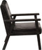 vidaXL Fauteuil echt leer zwart