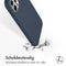 Accezz Liquid Silicone Backcover - iPhone 12 (Pro) - Schokabsorberend - Donkerblauw