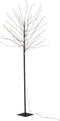 J-Line decoratie boom Kaal - metaal - zwart - large - LED lichtjes