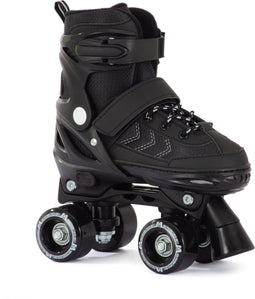 Aventuri Verstelbare Rolschaatsen - Semi-softboot - Verstelbaar Maat 35-38 (M) - Voor Jongens en Meisjes - Zwart