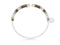 Scmyk BG-264 - Armband - Zilver plated met lichtbruin en gebroken wit - Havana Spritz