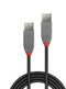 Lindy 36690 - USB-kabel - 20 cm - Zwart