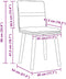 vidaXL - Eetkamerstoelen - 2 - st - stof - donkergroen