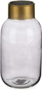 Vaas Grijs Gouden Glas 11,5 x 24 x 11,5 cm (6 Stuks)