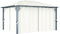 vidaXL - Prieel - met - gordijn - 300x300 - cm - aluminium - antraciet
