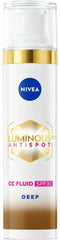 NIVEA Cellular LUMINOUS630 CC Fluid Cream met SPF 30 - Dark - Anti-Pigmentvlekken Crème - Gekleurde Dagcrème - Gezichtscreme - 40ml