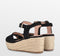 POSH by Poelman NANA - Dames Sandalen - Imitatieleer - Zwart - Maat 40