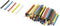 TRU COMPONENTS 1571319 Krimpkous assortiment Bont 2.40 mm 1.20 mm Krimpverhouding:2:1 125 stuk(s)
