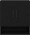 vidaXL - Wandkast - Zwart - Eiken - 60x31x70 - cm - Engineered - Hout