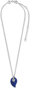 TI SENTO Ketting 3918BL - Zilveren dames ketting - Lapis stijl steen - Donkerblauw - 45 cm