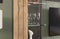 Furnilux Freno - Vitrinekast met verlichting - 37x60x194cm - Grijs Eiken