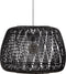 WOOOD Exclusive Moza Hanglamp - Bamboe - Zwart - 50x70x70
