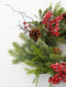 House of Seasons Randell - Kerstkrans - Ø40 cm - Rood