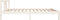 vidaXL - Bedframe - massief - hout - wit - 100x200 - cm
