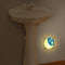 Nachtlampje Stekkerdoos kindermotief maan, 2 stuks Stekkerdoos Light Star met schemersensor, voeding