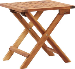 vidaXL - Salontafel - inklapbaar - 40x40x40 - cm - massief - acaciahout