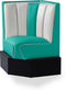 Bel Air Dinerbank Hoek HW-60/60 Turquoise