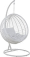 J-Line hangstoel Rond - staal - wit
