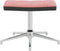 vidaXL Relaxstoel met voetenbank fluweel en PVC roze