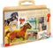 Postzegeldoos - MULTIPRINT - 7895 - Paarden - 7 hout- en latexstempels, Giotto-stiften, kleuralbum