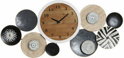Muurklok DKD Home Decor Metaal Hout (105.4 x 6.5 x 51.5 cm)