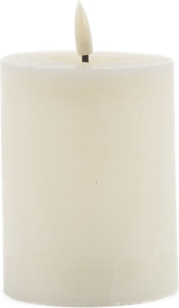 led kaars rustic Ivoor 10x7,5cm