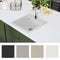vidaXL - Gootsteen - enkele - bak - graniet - wit