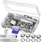 Complete Oogjes-Set met Perforator, Doorn en Opbergdoos - Perfect voor Zeildoeken, Tenten & Stoffen