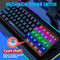 HXSJ V900 - Bedraad Mechanisch Gaming Toetsenbord - RGB - Blue Switch - 61 Keys - QWERTY - Zwart