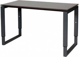 Verstelbaar Bureau - Plus 120x60 logan - zwart frame