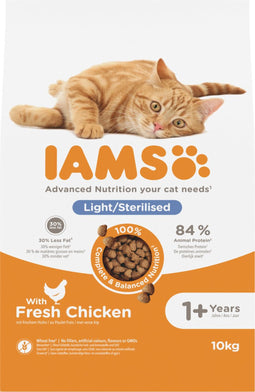 Iams Kat Adult Sterilised - Overweight Kip 10 kg