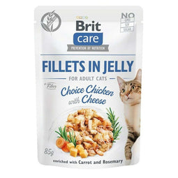 Kattenvoer Brit Jelly Kip Kaas 85 g