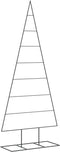 vidaXL - Kerstdecoratie - kerstboom - 180 - cm - metaal - zwart