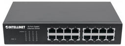 Intellinet 561068 - Unmanaged Switch - 16x Ethernet 1Gbps - Jumbo Frames 9000Bytes - 8192 MAC-adressen