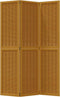 vidaXL - Kamerscherm - met - 3 - panelen - massief - paulowniahout - bruin